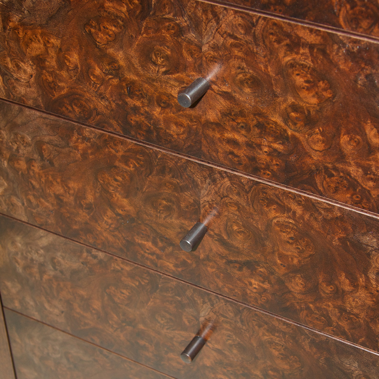 Detail of Burr Walnut drawer fronts